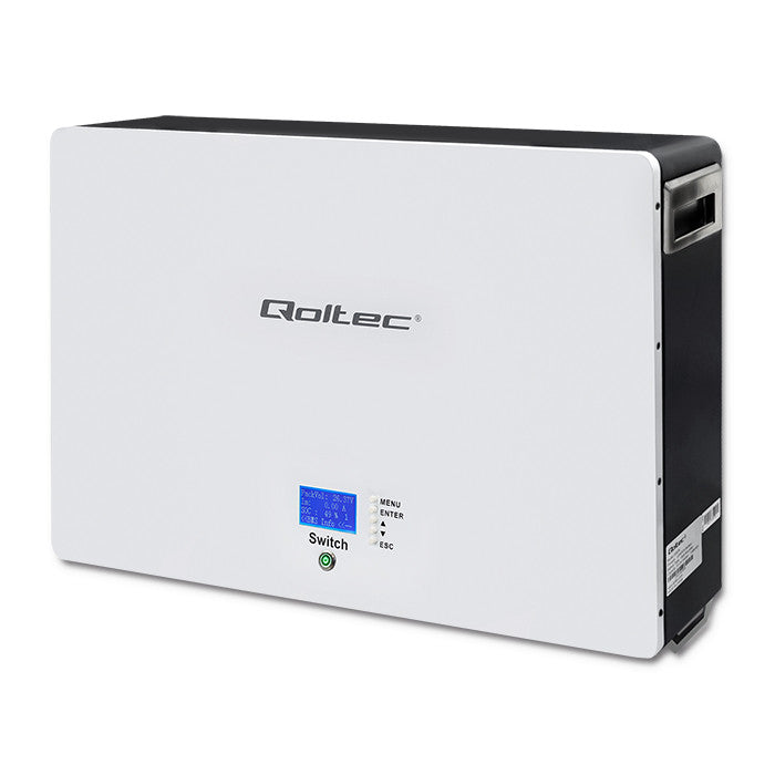 Qoltec - Speicher - LiFePO4 battery | 48V | BMS | LCD 7,2kWh - Art. 30527