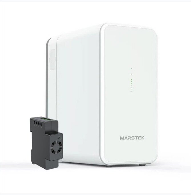 MARSTEK Speicher für Balkonkraftwerk Batterie B2500 in Weiß 2.24KWh + gratis Smartmeter