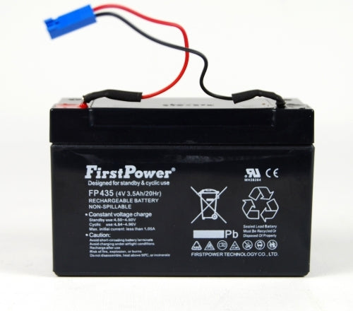 R&B 074601 - Wartungsfreie Blei-Batterie 4V / 3,5Ah (AGM)