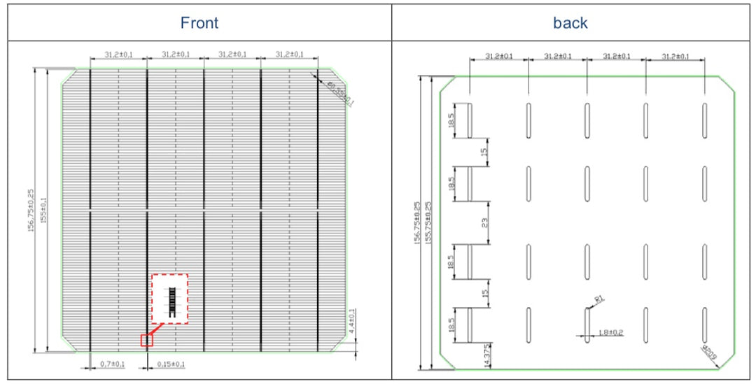 Daqo Group Co., Ltd. - Zellen - MONO PERC M2 21,4% - Art. 22045