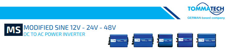 TommaTech GmbH - Wechselrichter - MS Series-12V MS-300-12V - Art. 41088