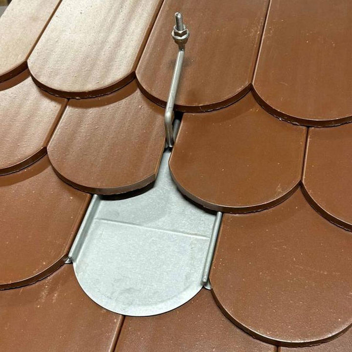 Marzari Metalldachplatte Typ Vario Blechersatzziegel verzinkt
