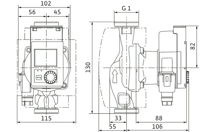 Wilo Heizungspumpe Stratos PICO plus 15/0,5-4 130mm Art. 4244370