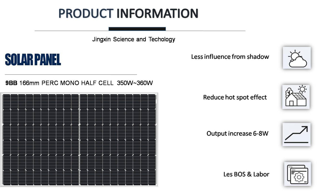 Shenzhen Just-Solar Co., Limited. - Solarmodul - Mono 350-370W 370 - Art. 210596