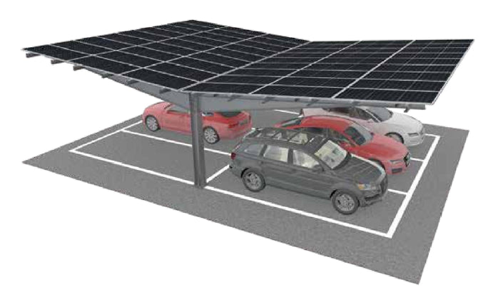 Beijing Yi Jia International Trading Co., Ltd - Montagesysteme - Mono Carport System Mono Carport System - Art. 10646