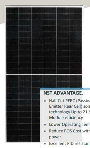 Noor Solar Technology - Solarmodul - NST132-6-650-670Wp-PEBI-GG-S-15 NST132-6-665M - Art. 187329