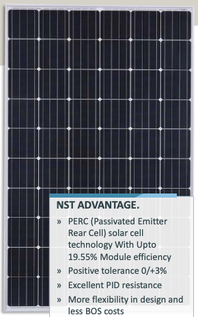 Noor Solar Technology - Solarmodul - NST60-6-300-320Wp-PERC-S-10 NST60-6-315M - Art. 187284
