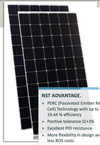 Noor Solar Technology - Solarmodul - NST60-6-305-320Wp-PERC-GG-10 NST60-6-305M - Art. 187306