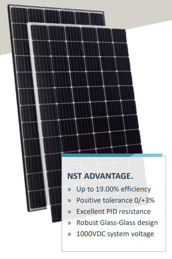 Noor Solar Technology - Solarmodul - NST72-6-320-340Wp-HPP-GG-10 NST72-6- 320PGG - Art. 167908