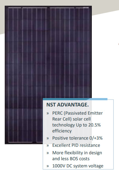 Noor Solar Technology - Solarmodul - NST72-6-360-380Wp-PERC-BF-10 NST72-6-365M - Art. 167934