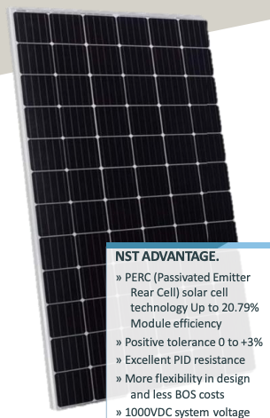 Noor Solar Technology - Solarmodul - NST72-6-390-410Wp-PERC-S-10 NST72-6-410M - Art. 187290