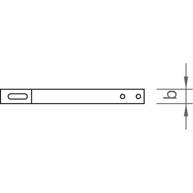 Novotegra Dachhaken Biberschwanz C-Form V2A
