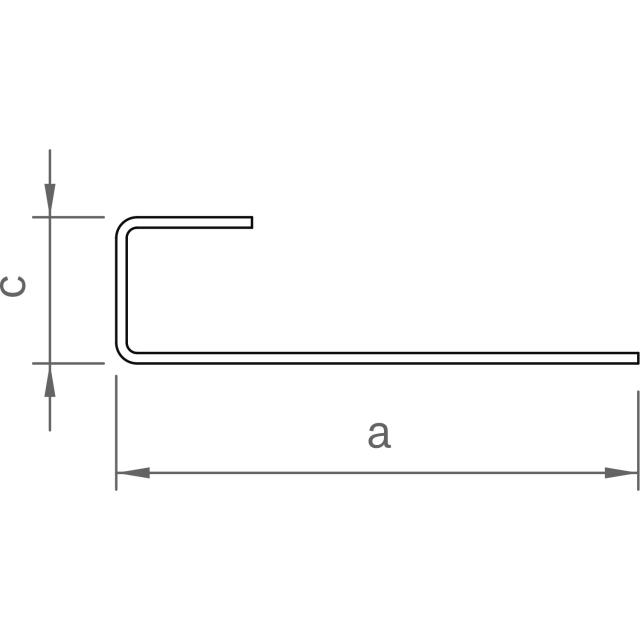 Novotegra Dachhaken Schiefer C-Form V2A