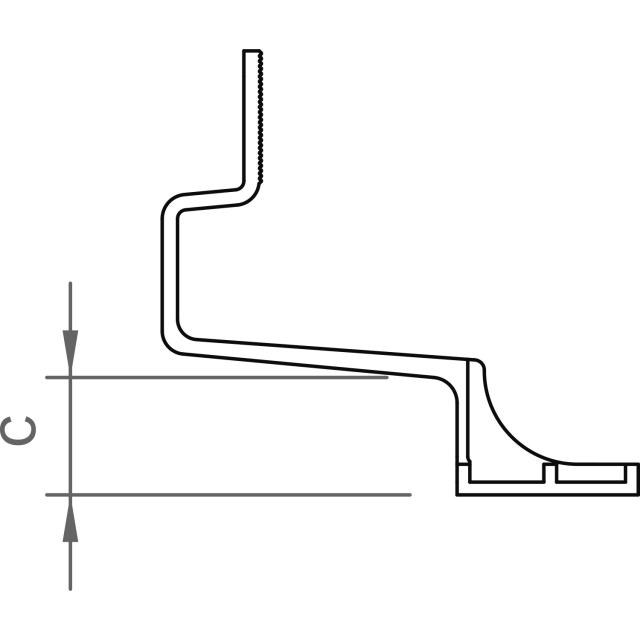 Novotegra Dachhaken side-fix 544 horizontal