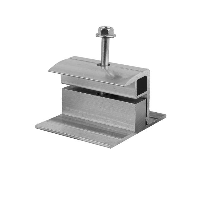 Novotegra Flachdach II Modulbefestiger-Set E-K Endklemme 30-42mm