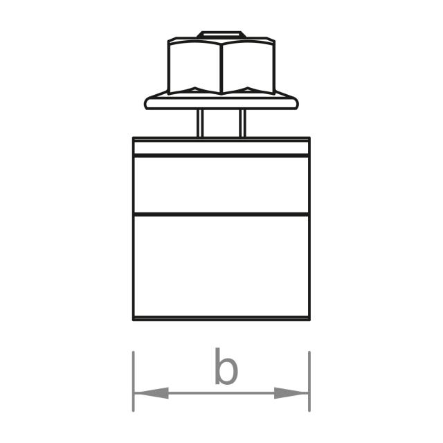 Novotegra Stehfalzklemmen-Set M8