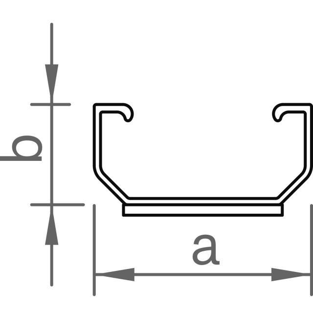 Novotegra Trapez Kurzprofil C24 mit EPDM 125mm