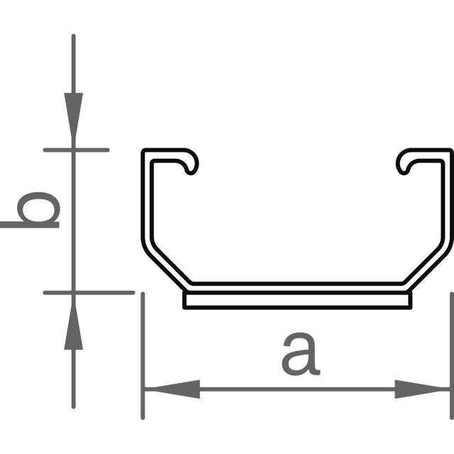 Novotegra Trapez Kurzprofil C24 mit EPDM 385mm