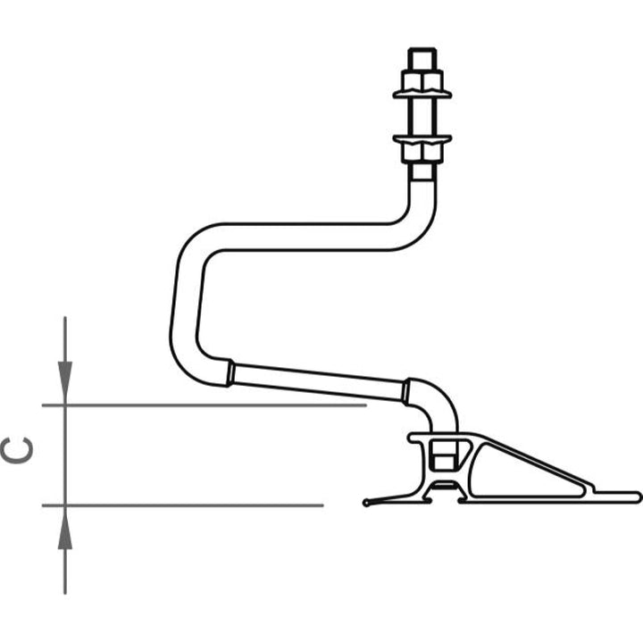 Novotegra top-fix Dachhaken-Set ZD 30 M12 lang
