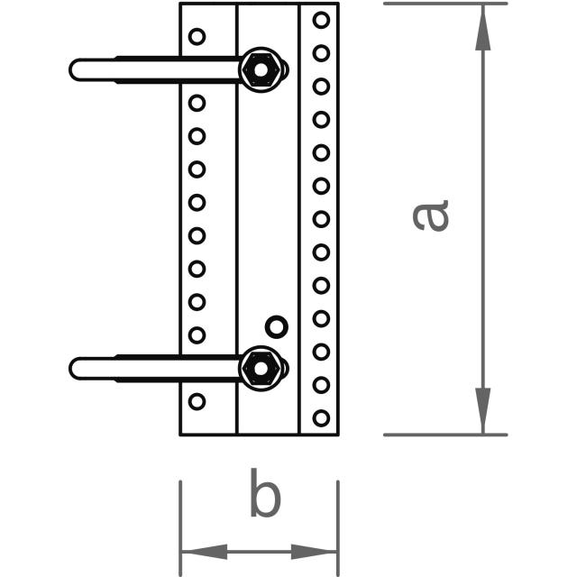 Novotegra top-fix Doppel-Dachhaken-Set Biberschwanz 30 M12