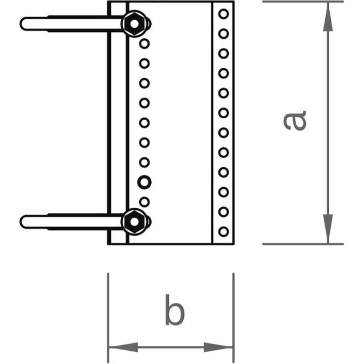 Novotegra top-fix Doppel-Dachhaken-Set ZD 30 M12 lang