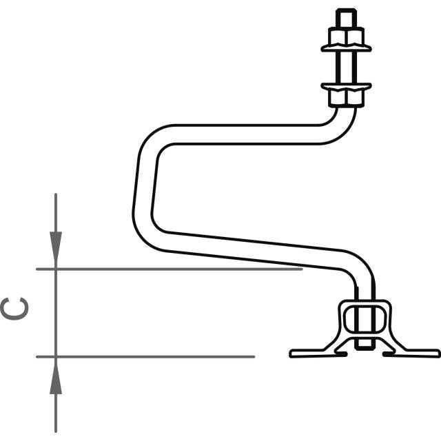 Novotegra top-fix Doppel-Dachhaken-Set flex 40 M10