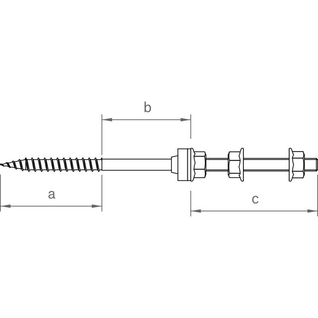 Novotegra top-fix Stockschrauben-Set HP M10 250 mm