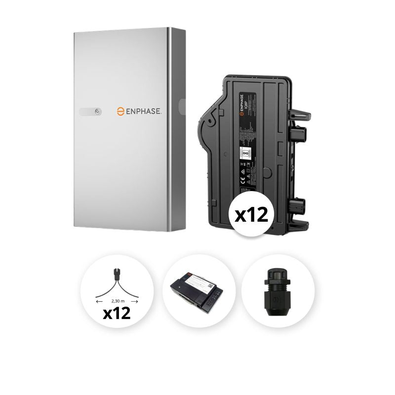 ENPHASE - Pack Monophasé micro-onduleurs 6 kVA + 1 Batterie - 5 kWh