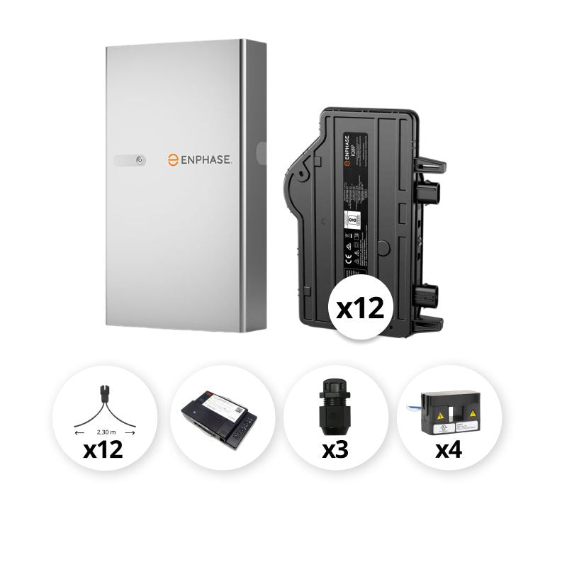 ENPHASE - Pack Triphasé micro-onduleurs 6 kVA + 1 Batterie - 5 kWh