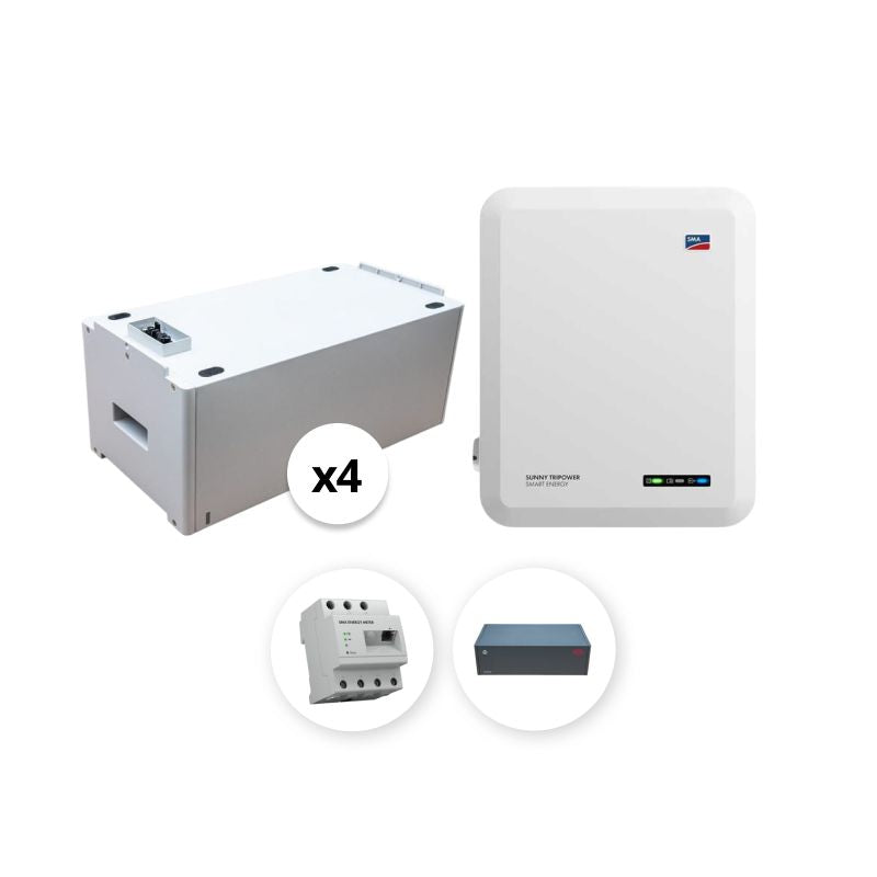SMA - Pack Triphasé onduleur 8 kVA + 4 Batteries BYD - 10.24 kWh