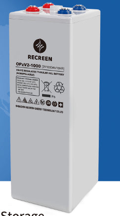 Shenzhen Recreen Energy Technology Co., Ltd - Speicher - OPZV Series - Gel Batteries OPzV2-2000 - Art. 25146
