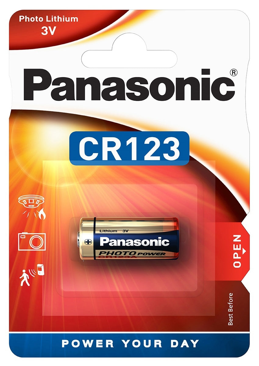 PANASONIC Lithium Photobatterie CR123A 3V (Einzelblister)