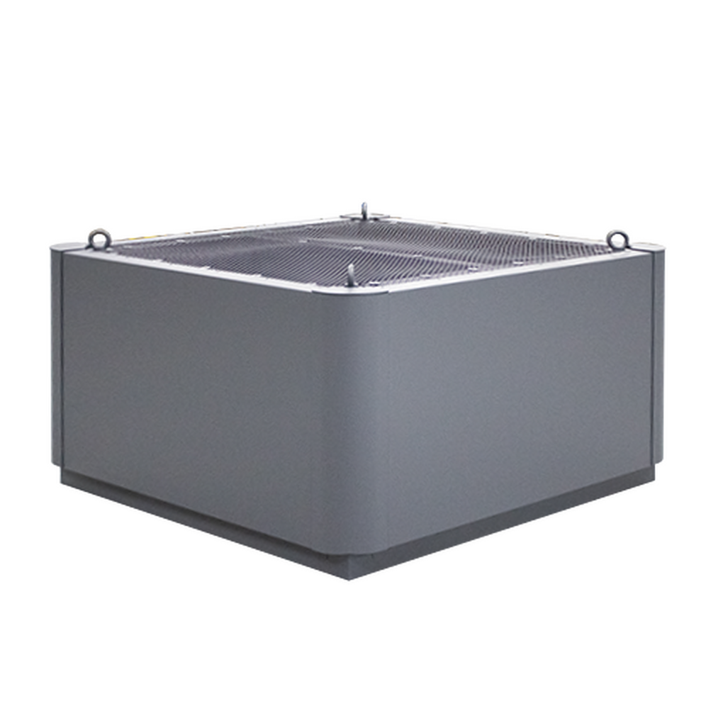 Solid Air BDVNGO 2200x1800x505 fein strukturiert RAL7015 – Dachhauben rechteckig, Art.-Nr. 8651002164