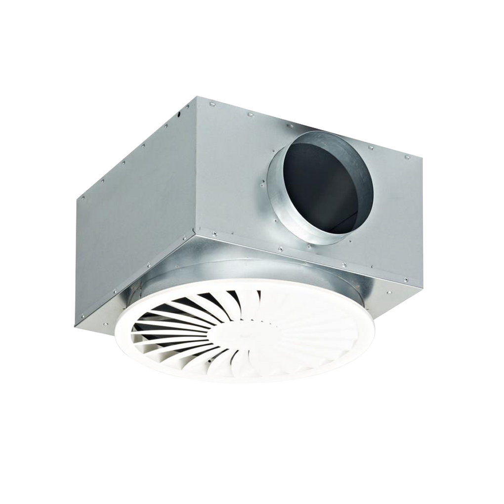 Solid Air RTBCOR 550 D=250 P=345 RAL9010 – Deckengitter (Drallauslass flach), Art.-Nr. 8201000315