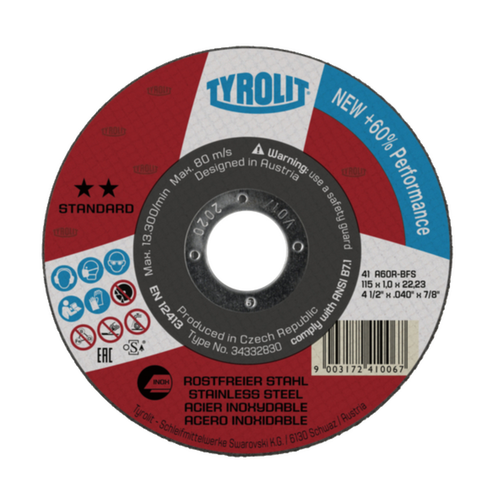 Velu Doorslijpschijf RVS 125 1,0-budget – Sonstiges Montagematerial, Art.-Nr. 1150000052