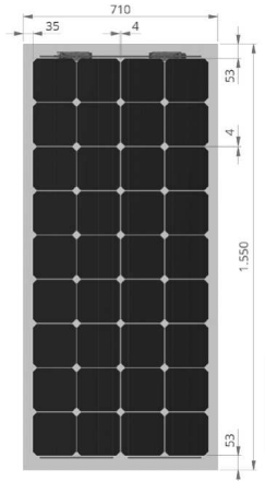 Solarterrassen & Carportwerk GmbH - Solarmodul - PS 180M-190M PS 190M - Art. 236086