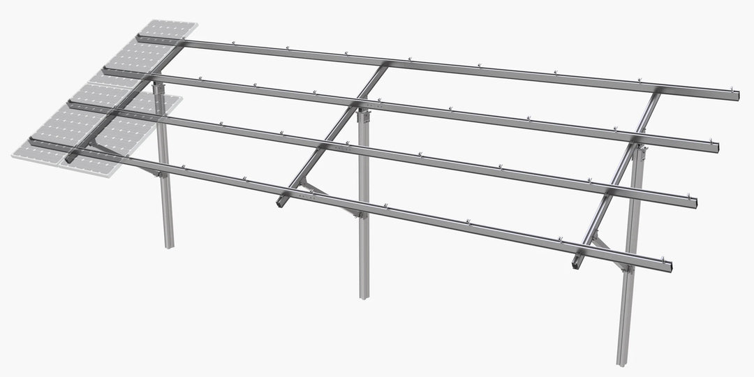 Clenergy (Xiamen) Technology Co., Ltd - Montagesysteme - PV-ezRack® SolarTerrace II-A™ PV-ezRack® SolarTerrace II-A™ - Art. 7505