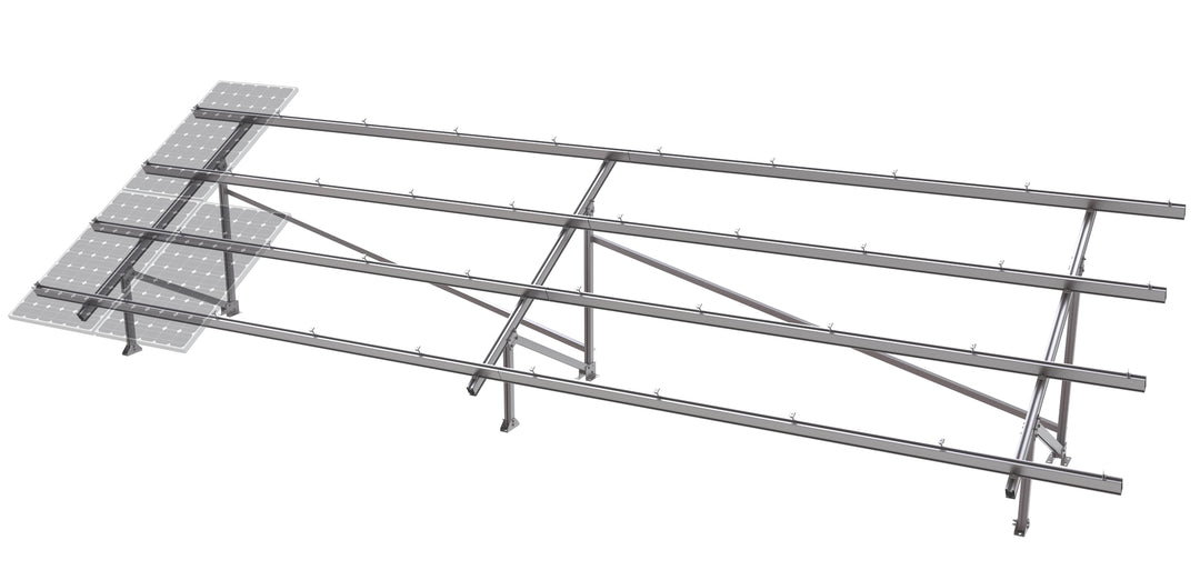 Clenergy (Xiamen) Technology Co., Ltd - Montagesysteme - PV-ezRack® SolarTerrace III-A™ PV-ezRack® SolarTerrace III-A™ - Art. 7507