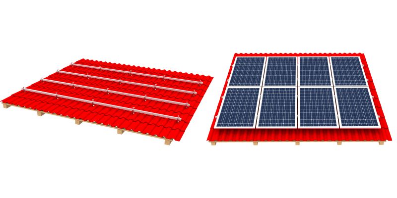 Himzen Xiamen Technology Co., Ltd. - Montagesysteme - Pitched Tile Roof Mounting Kit Pitched Tile Roof Mounting Kit - Art. 10737