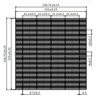 Shenzhen Topray Solar Co., Ltd. - Zellen - Poly Crystalline Solar Cell 4,52 - Art. 25194