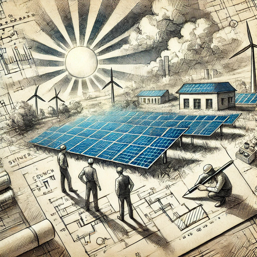 Design of solar Leistung plants