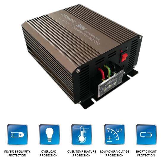 Garnde Solar Energy Corp. - Wechselrichter - Pure Sine Inverter GP Series 300W 110V GP300-12-110 - Art. 36734