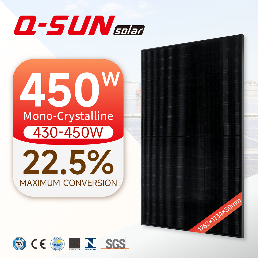 Q-SUN Anhui Co., Ltd - Solarmodul - Qrystal N8 QNHT-02 430-450W Full Black QN-440HT-5 - Art. 207756