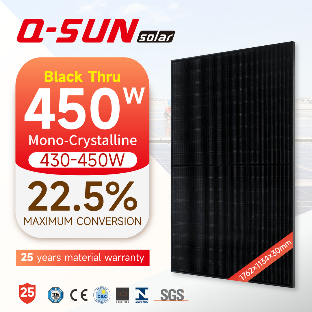 Q-SUN Anhui Co., Ltd - Solarmodul - QNHD-02Ntype 430-450W  Black Thru 25-yr wty QN-445HD-1 - Art. 222862