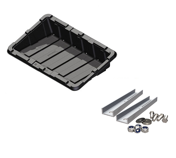 Solarics_RENUSOL Montagesysteme CONSOLE+ MONTAGEWANNE INKL. XL MONTAGESET ZUR MONTAGE VON MODULEN BIS 1160 MM BREITE