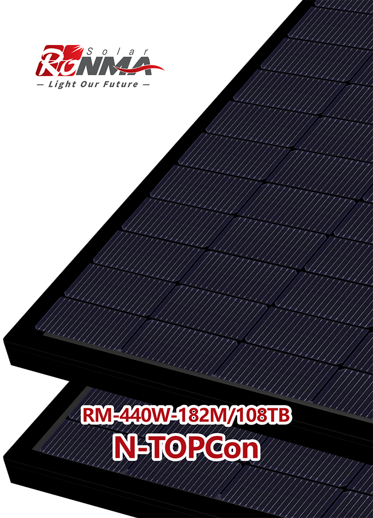 Zhejiang Ronma Solar Group Co,.Ltd. - Solarmodul - RM-440W-182M/108TB N-TOPCon Bifacial   Module RM-440W-182M/108TB - Art. 219176