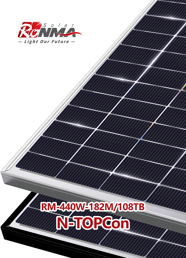 Zhejiang Ronma Solar Group Co,.Ltd. - Solarmodul - RM-440W-182M/108TB N-TOPCon Bifacial Monocrysta... RM-440W-182M/108TB - Art. 218602