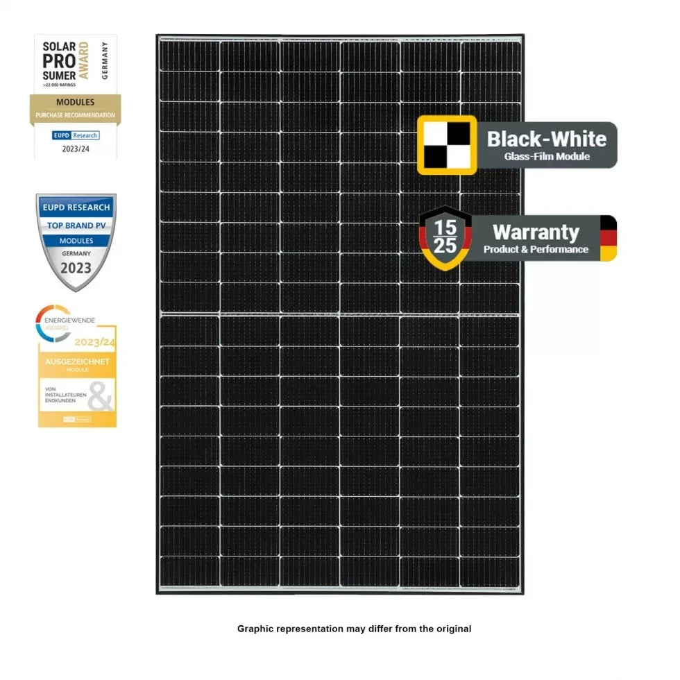 Wild und Wurzel Solar UG & Co.KG - Solarmodul - Solar Fabrik
                                                        S4 Black-White 405-415W 405W - Art. 194121