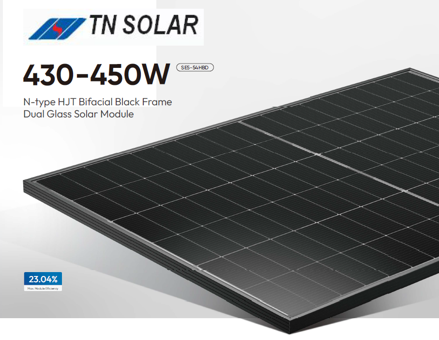 TN Solar Co., Limited - Solarmodul - SE5-54HBD 430-450W 54HBD-450 - Art. 212649