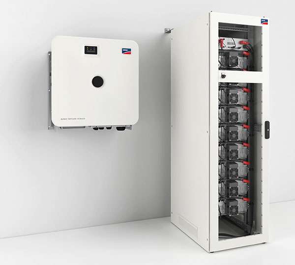 Solarics_SMA Solarspeicher COMMERCIAL STORAGE SOLUTION 100 / 224 KWH ZELLCHEMIE NMC, 224 KWH NUTZBAR, 100 KW WR